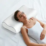 Dreamz Memory Foam Pillows Cervical Support Pilowcase Ergonomic Neck Pain Relief