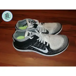 Nike Free 4.0 Flyknit 陰陽 黑白 編織 慢跑鞋 631050-100