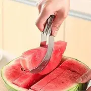 Stainless Steel Watermelon Slicer Cutter Knife Fruit Vegetable Tools Kitchen Gadgets20.8 * 2.6 * 2.8CM