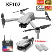 KF102 Drone GPS 5G WIFI FPV 4K HD Dual Camera Smart Follow Quadcopter 2 Battery