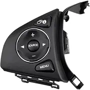 Pizgear Car Cruise Control Button Fit 2015 2016 2017 2018 Car Buttons Switch Audio Radio Remote Bluetooth Button Steering Wheel Control Car Styling Parts car Steering Wheel Switch kit(Black L 1)