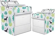 Mr.You 2 Pack Washer and Dryer Covers,Top Load Washing Machine Cover Laundry Dryer Protect Cover Dustproof Waterproof Zipper Design for Easy Use Fit for Most Front-loading Machine（28"W x 27"D x 40"H）