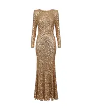sequinned gown IT38 golden