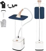 Standing Garment Steamer, Professional Steamer with Garment Hanger, 2.7L Water T