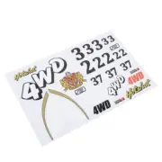 1/10 RC Body Shell Stickers Decals for Vintage Tamiya HotShot
