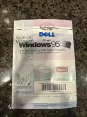 New Windows 95 SEALED KIT DOC/DSK W95 SUM REL CD ENG Certificate of Authenticity