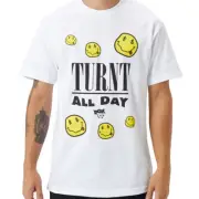 DGK Dirty Ghetto Kids "Turnt" Short Sleeve Tee (White) Men's Graphic T-Shirt