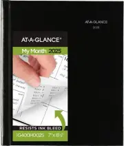 AT-A-GLANCE 2025 Planner, Monthly, 7" x 8-1/2", Medium, Hardcover, DayMinder