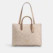 Maggie Tote Bag In Blocked Signature Canvas