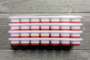 New 4 Pack Silicone/Plastic 14-Cube Ice Cube Tray Easy Release, Ridgid Top