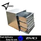 470W x 510D x 490H Wide Aluminium Ute Canopy 3 Drawers Draw Slide Toolbox Drawer