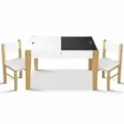 Kids Table and Chairs Set Chalkboard Toys Play Storage Desk Children Game