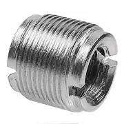 Light Silver Metal 5/8" Male - 3/8" Female Mic Screw Adapter f/ Microphone Stand