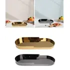 Metal Serving Tray Vanity Tray Multipurpose Cosmetic Perfume Makeup Display Tea