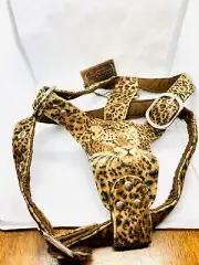 BRAND NEW Backbone Pet Cheetah Dog Harness MSRP $39.95 Size Large Pet With Tags