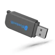 USB Bluetooth Receiver, Bluetooth 5.3 Wireless Audio Adapter 3.5mm Car Kit Mu...