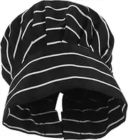 [ANDRESLAD] Hotel Kitchen Staff Chef Hat Breathable Comfortable Adjustable Baker Cap Cotton Cooking Chef Caps for Adults