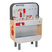 Bricokids Reversible Workbench - Double-Sided Play Workshop