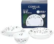 [CORELLE] 5-MLF-JP CP-8945 Flatware Plate, 5-Piece Set, Medium Plate, Deep Plate, Small Bowl, Multi-Bowl, Multi-Bowl, Break-Resistant, Lightweight, Microwave Safe, Oven Safe, Dishwasher Safe, Deluxe