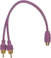 CHILDWEET Audio Speaker Wire Subwoofer Cable Car Power Amplifier Cable Audio Speaker Wire Replacement 1 Female to 2 Male