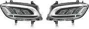 2PCS Car LED Headlight Compatible For Benz SPRINTER W907 2019-2023 Low Version Upgrade To High Version LED DRL Turn Signal Lights(European version)