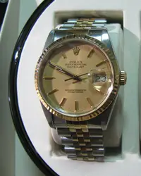 在飛比找Yahoo!奇摩拍賣優惠-(自售)ROLEX-16233保證一手錶,全原裝,盒單俱全