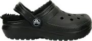 Crocs Kids' Classic Lined Clog; Black / Black, C11