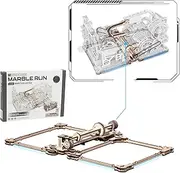 Wowood 3D Puzzles for Adults, Marble Run Link Pack LG01, Wooden Model Building Kits for Teens, Electric 3D Puzzle Marble Run, Desk Decor for Men/Women