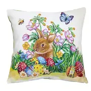 Throw Pillows Cushion Cover 18in Holiday Easter Tapestry Pillow covers for couch