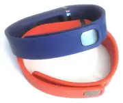 2 Small Combo NAVY, TANGERINE FitBit FLEX Wristband/Bracelet Only (NO TRACKER)