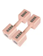[Centra] 1 Pair of Adjustable Metal Block Set Dumbbells 2.8kg-10kg in Pink