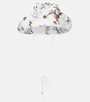 [Erdem] Erdem Floral linen-blend bucket hat UK 6 5/8 multicoloured
