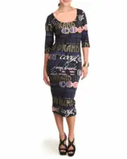 COOGI Women's Black Dress Cold Cut out Shoulder Plus Size 3X Extra Large NEW 3XL