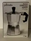 Primula 1 Cup Stovetop Espresso Maker - Polished Aluminum - Model PES-3301 “NEW”