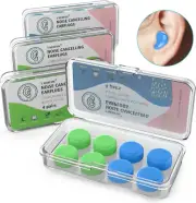 Ear Plugs for Sleeping Swimming, 32 Reusable Silicone Moldable Noise Cancelling