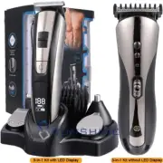 Rechargeable Hair Clipper Kit Men's Cordless Beard Trimmer Hair Mustache Shavers