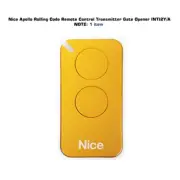 Nice Apollo Rolling Code Remote Control Transmitter Gate Opener INTI2Y