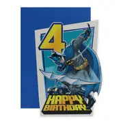 Connections from Hallmark DC Comics Batman 4th Birthday Card - One of the Good Guys