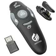 AMERTEER Wireless Presenter PPT Controller Presentation Remote Control Laser ...