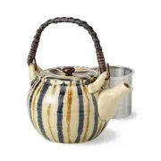 800ml bottle-shaped teapot with handle - Nishoku Tensou design 7361 From Japan