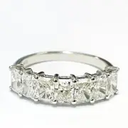 LAB GROWN DIAMONDS PROPOSAL RING 1.71 CT RADIANT CUT D VVS2 14K WHITE GOLD