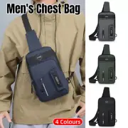 Men's Small Chest Bag Pack Sport Shoulder Sling Cross Body Bag Outdoor Travel