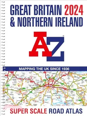 Great Britain A-Z Super Scale Road Atlas 2024 (A3 Spiral)