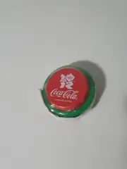 COCA COLA YOYO LONDON OLYMPICS PROMO 2012 GREEN IN PLASTIC COKE