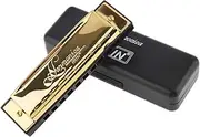 【Happy Shopping Day】OriGlam Blues Harmonica Key of C, 10 Hole 20 Tones Diatonic Harmonica C with Case for Beginner, Students, Kids Gift