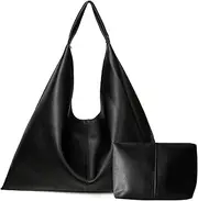 [YLYYHH] Leather Hobo Bags for Women, Leather Tote Bag Shoulder Bag, Womens Purses and Handbags, Vegan Leather Weekender Bag