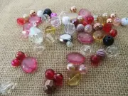 450Gram Round Faceted Flat Oval Loose Beads Assorted