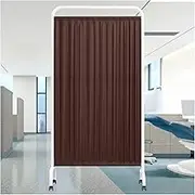Single Panels Privacy Screens,6ft Freestanding Fabric Room Divider Panel with Wheels,Temporary Standing Door Partition for Ward Lobby Beauty Salon Office(Color 5,3-Panel)
