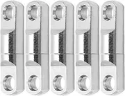 5pcs Set Stainless Steel 360 Degree Rotary Bearing Swivels Fishing Swivels Hook Connector 6