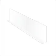 Clip Strip Shelf Dividers for Retail Stores - Clear Adhesive Mount 3" H x 9-9/16" L Corp., 20 mil Crystal Clear PVC, Retail Shelf Separator, Item SD-3010, Pack of 50